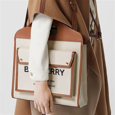 canvas burberry bag